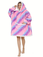 Family Matching Hooded Flannel Robes for Kids & Adults