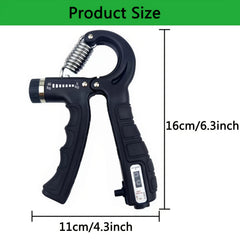 Hand Grip Strengthener Set - Adjustable Resistance Forearm Trainer for Men