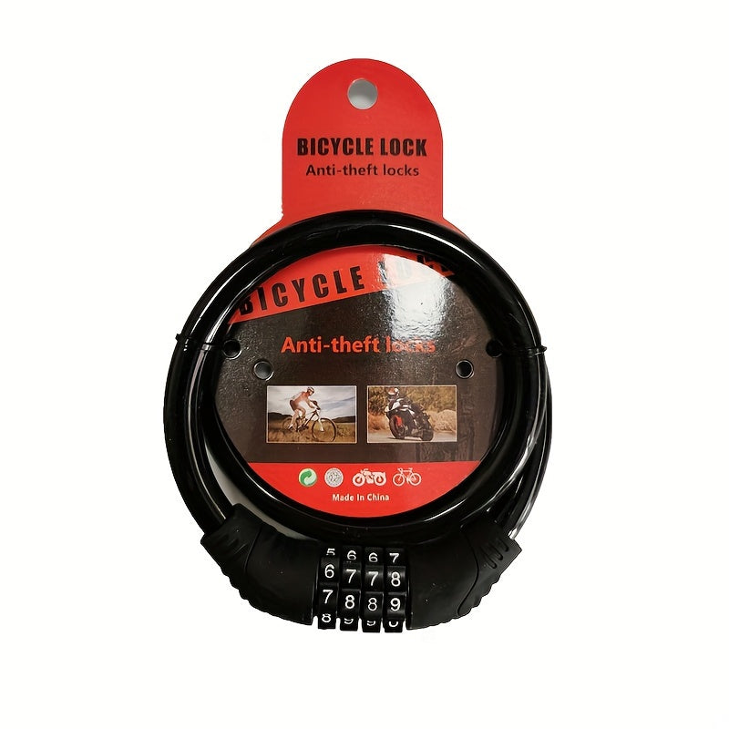 4 Digit Combination Lock Portable Anti-Theft for Mountain Bike