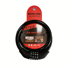 4 Digit Combination Lock Portable Anti-Theft for Mountain Bike