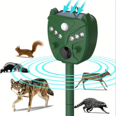 Ultrasonic Animal Repellent Outdoor Cat Dog Deer Chipmunk Repeller