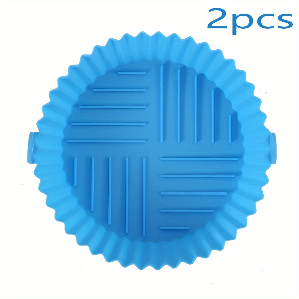 3pcs Air Fryer Silicone Liners Pot For 3-5 QT Air Fryer Reusable Baking Tray