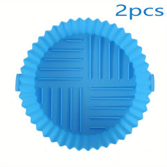 3pcs Air Fryer Silicone Liners Pot For 3-5 QT Air Fryer Reusable Baking Tray