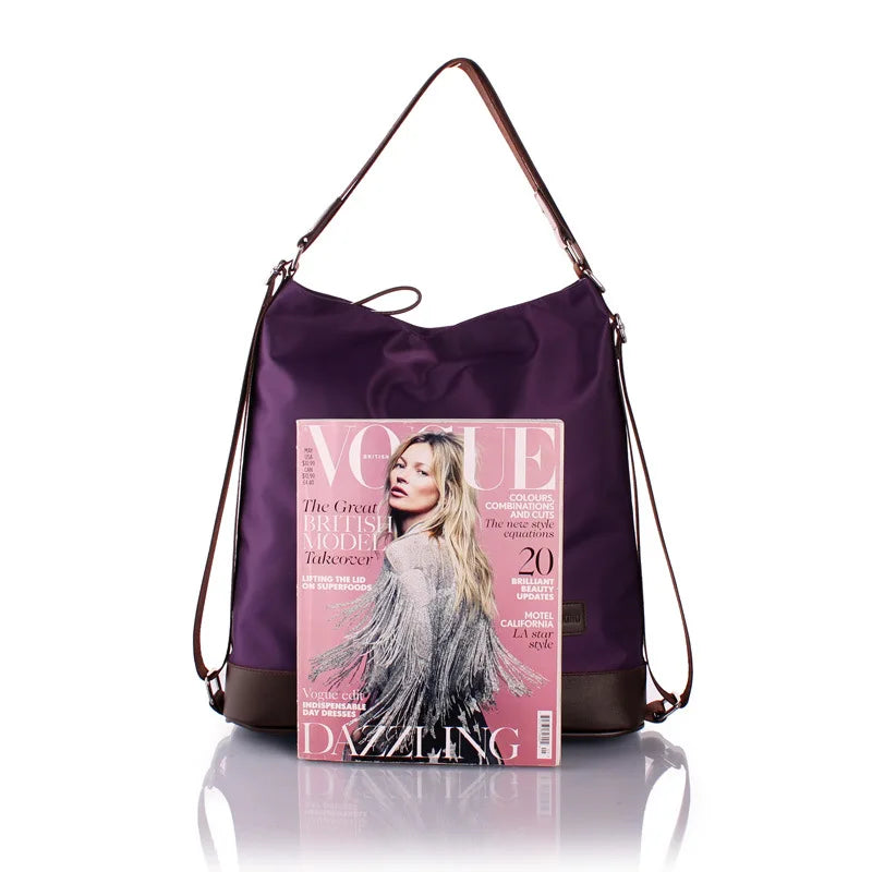 Women Nylon Handbag Large Tote Bag Lady Shoulder Crossbody Purse