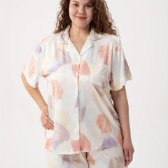 Tie Dye Short Sleeve Pajama Set