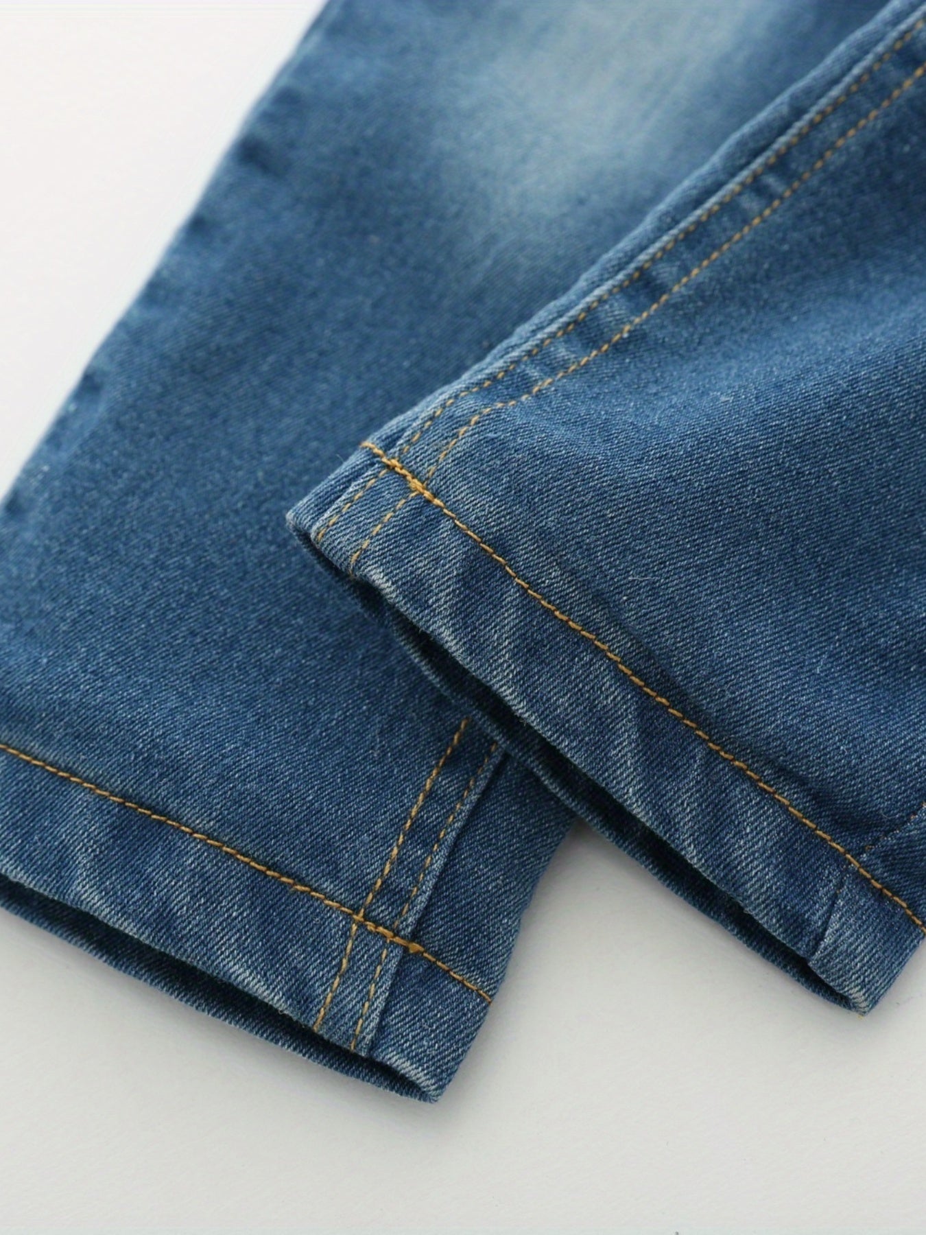 Boys Elastic Waist Denim Pants with Pocket