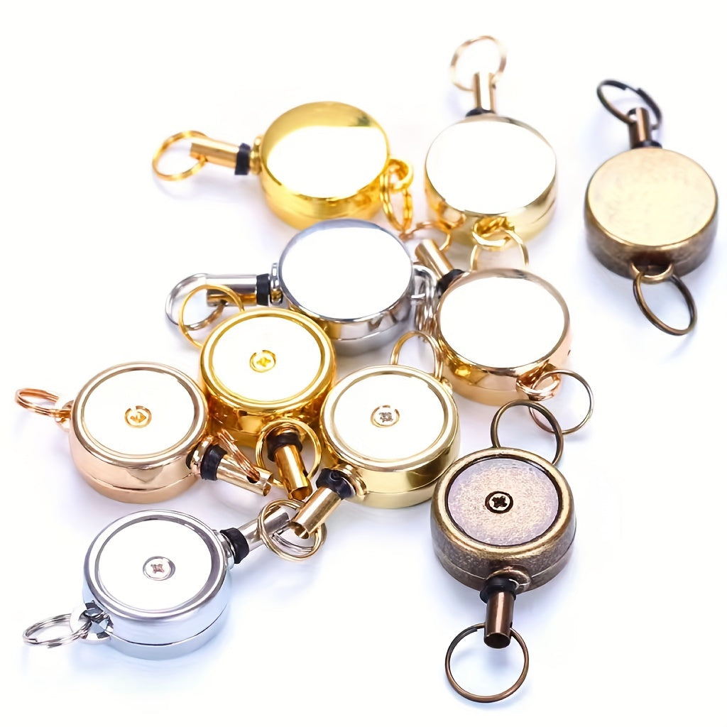 Retractable Keychain Zinc Alloy Telescopic Holder