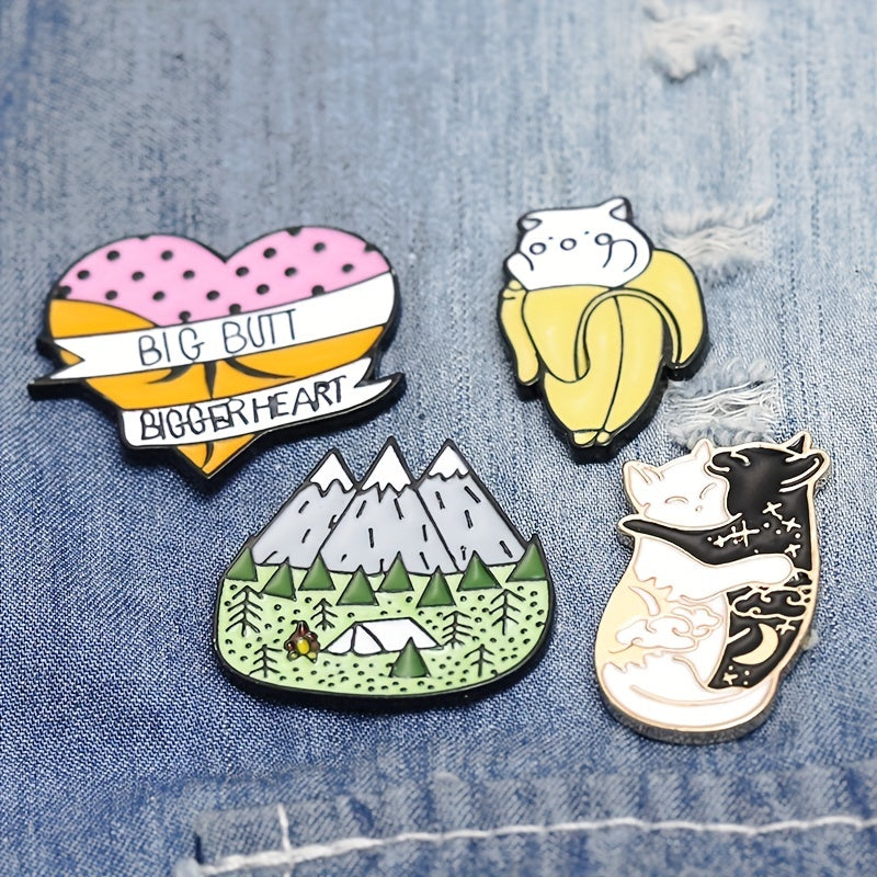 Cuddle Cat Banana Cat Brooch Pin DIY Clothing Bags Jackets Hat Decor