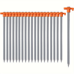 20pcs Heavy Duty Tent Stakes Metal Tent Pegs Ground Stakes For Outdoor Camping