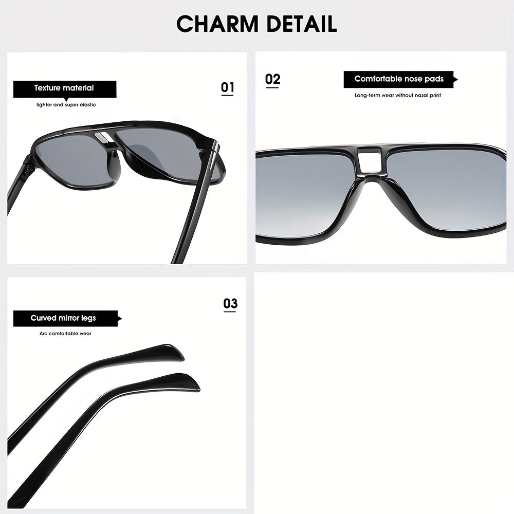 Large Frame Aviator UV Protection Sunglasses for Outdoor Activities