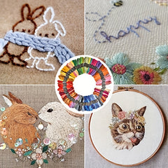 100pcs 100 Colours Threads Sewing Threads Embroidery Set