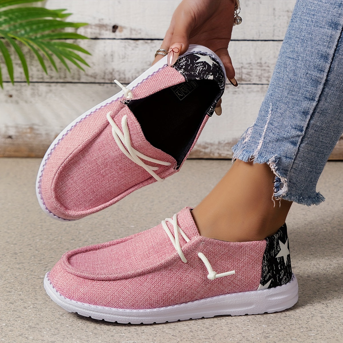 Women's Lightweight Casual Flat Sneakers Non-slip Shoes
