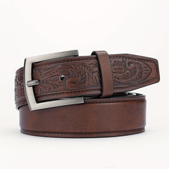 PU Striped Belt Accessory w/ Alloy Buckle for Men