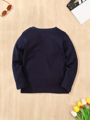Boy's Wild Animals Print Long Sleeve T shirt