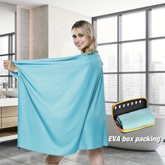 Nano Microfiber Towel With Storage Box Quick Drying Sport Towel