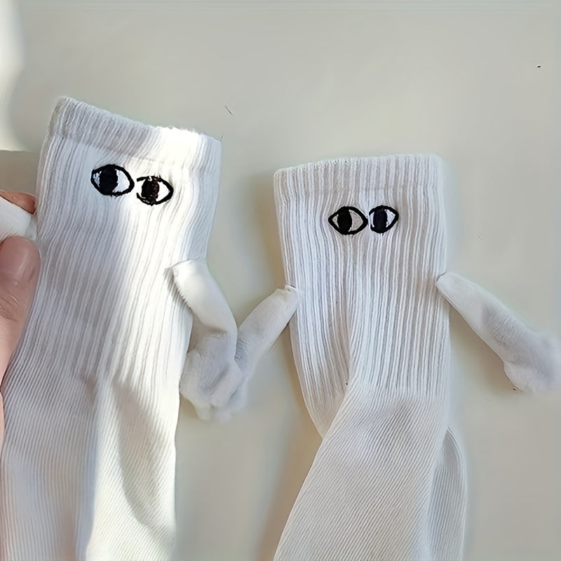 Creative Sports Socks - Winter Warm Mid Calf Socks - 3D Magnetic Hand Design