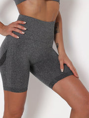 High Waist Seamless Yoga Shorts Slim Fit Butt Lifting Activewear