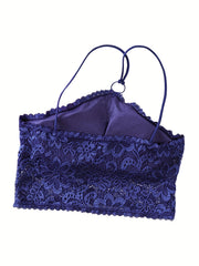 2pcs Girls Lace Halter Camisole Bras Soft Bralette