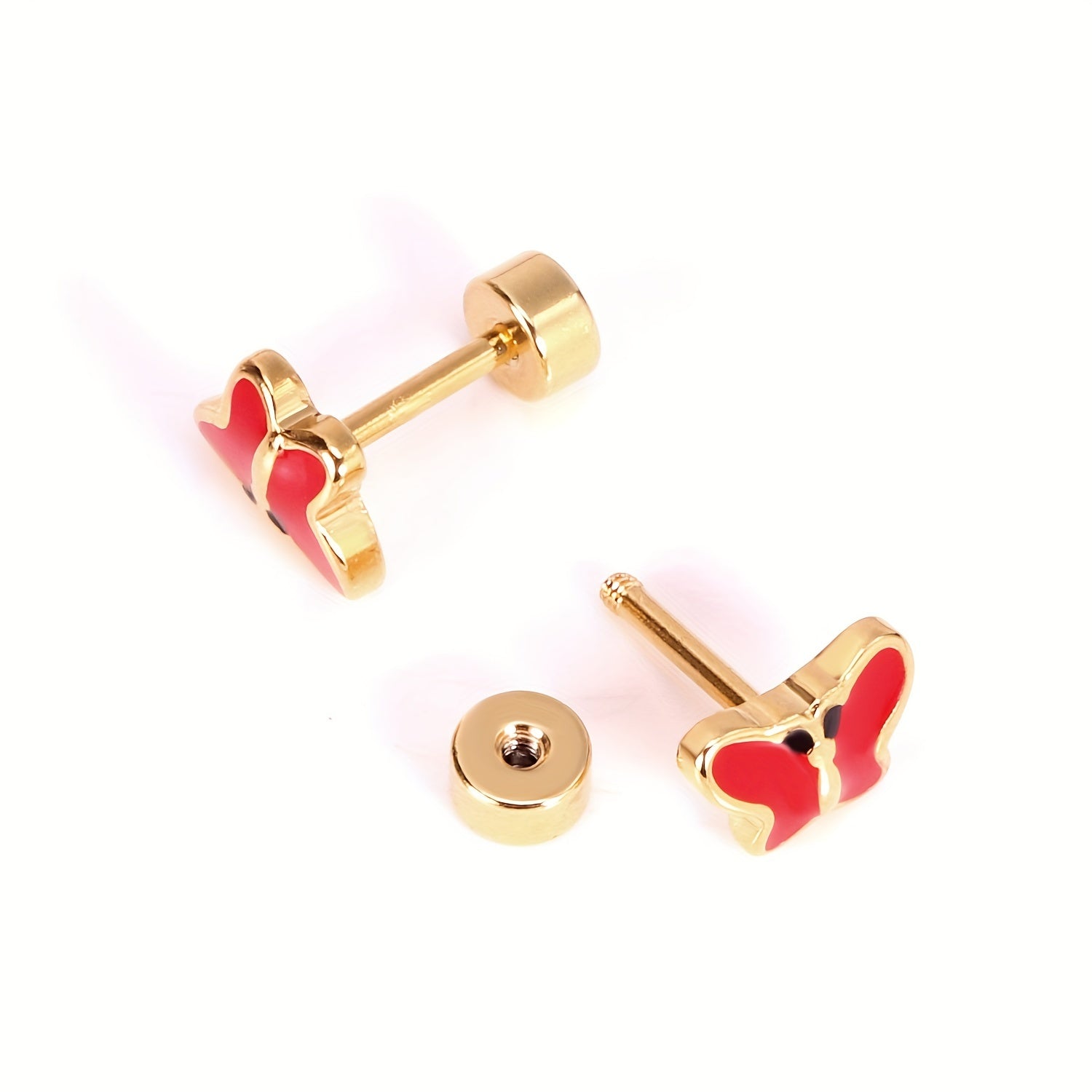6 Pairs Mixed Butterfly Drop Earrings for Girls