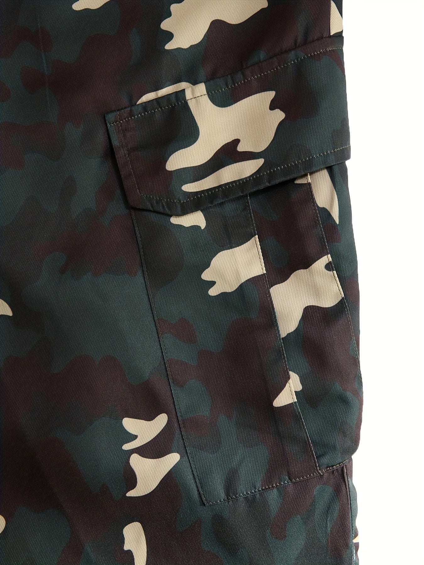 Camouflage Cargo Pants Men Drawstring Joggers