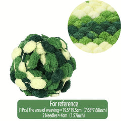 Colorful Thick Ball Yarn Rainbow Pom Yarn for Knitting Crochet