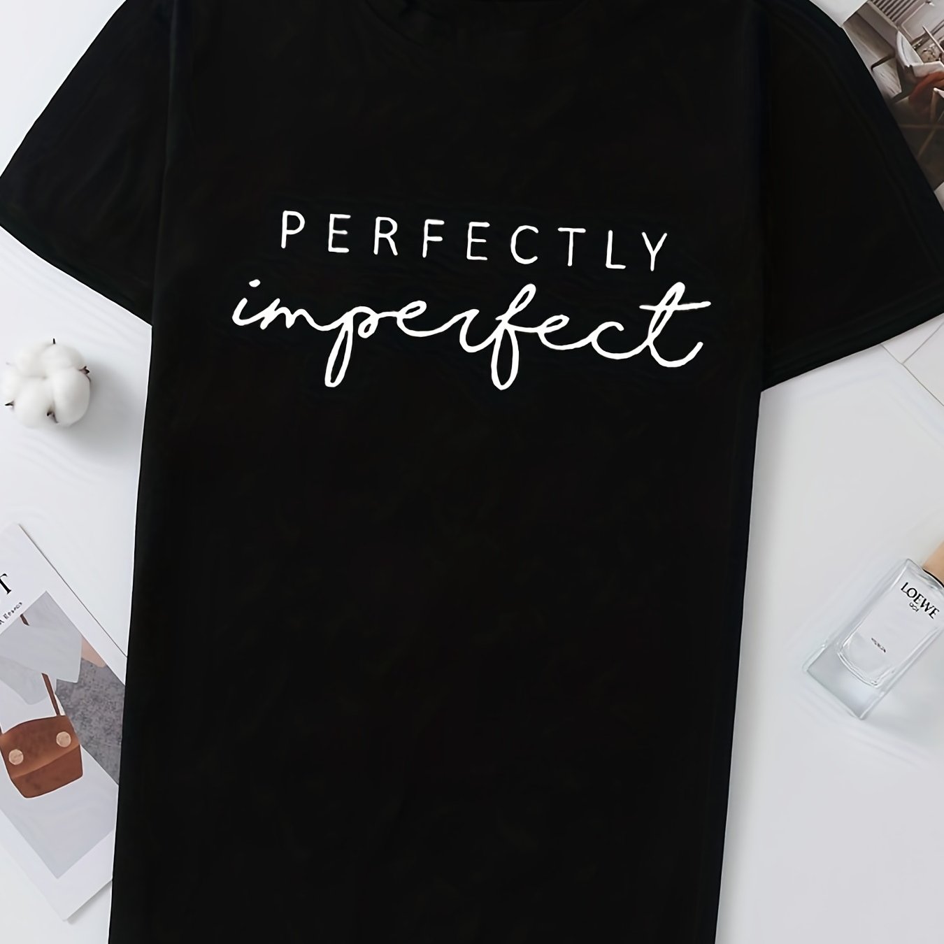 Letter Printed Crew Neck Casual Sports T-shirts