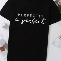 Letter Printed Crew Neck Casual Sports T-shirts
