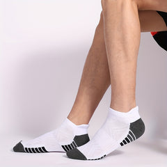 6pairs Men's Breathable Cotton Ankle Socks for Running Hiking Sports