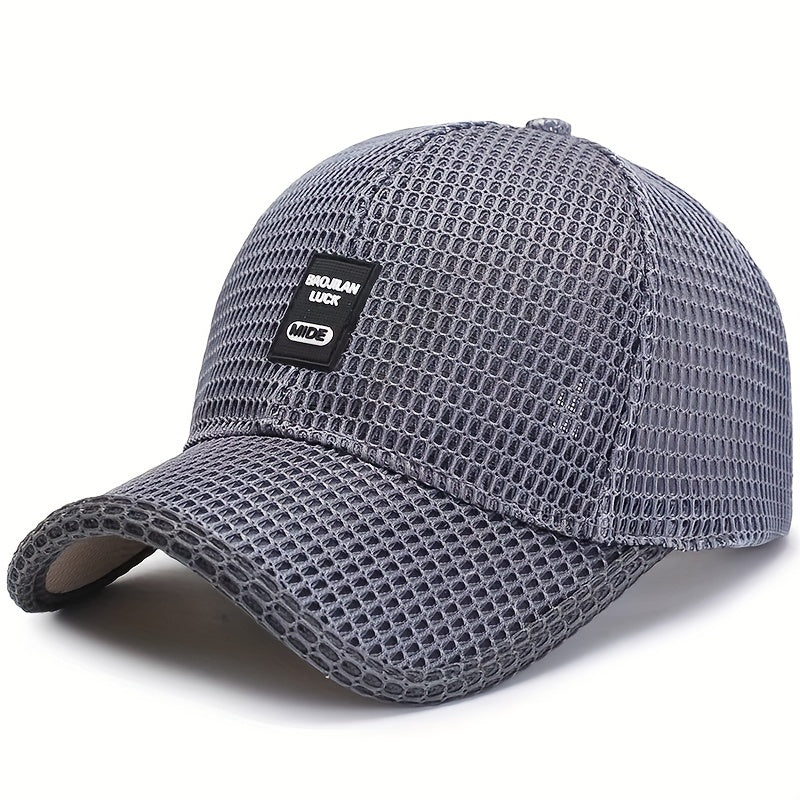 Summer Mesh Trucker Cap Curved Visor Dad Hat Sun Cap