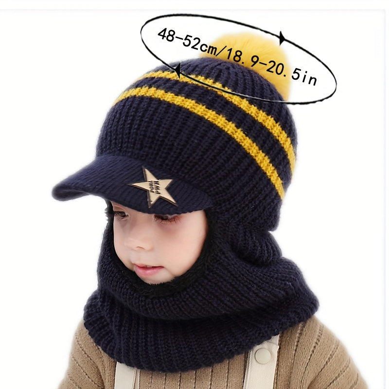 Kids Knitted Hat with Ear Protection