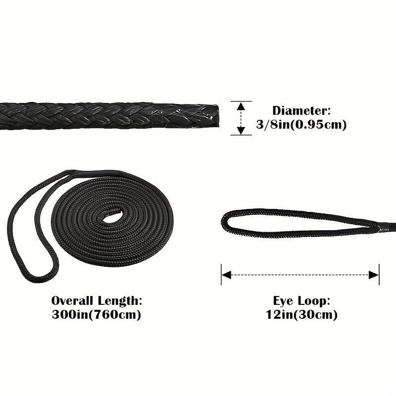 Double Braided Nylon Dock Rope 20m