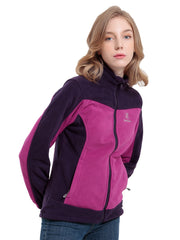 Women's Two Tone Zipper Front Winter Jacket Windproof Soft shell Thermal Coat