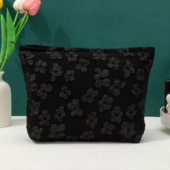 Floral Cosmetic Bag Water Resistant Makeup Organizer & Toiletry Pouch