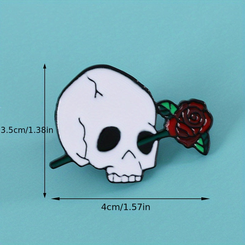 Paint Dripping Halloween Decoration Brooch Metal Clothing Accessories