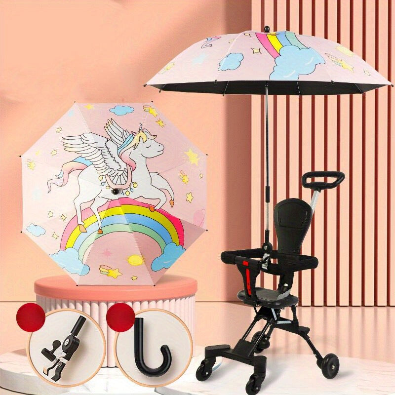 Multifunctional Sunshade Umbrella Tricycle UV Protection Sunscreen Umbrella