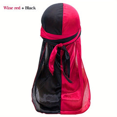 Elastic Hair Protection Cap Pirate Hat Unisex Soft Silk Turban Hat