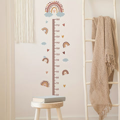 Rainbow Cloud Heart Height Wall Sticker