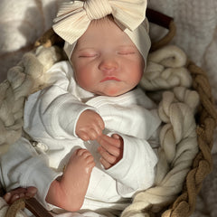 19 Inch Soft Reborn Doll 3D Skin Visible Veins Hand Painted Hair