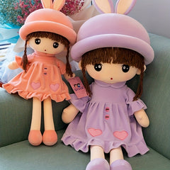 Adorable 50Cm Plush Doll w/ Rabbit Ears - Perfect Pillow or Birthday Gift