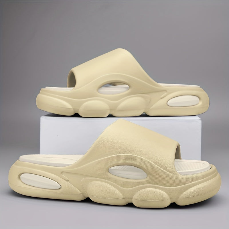 Men's Non Slip Platform Slides Comfortable Cloud Slides For Indoor Outdoor