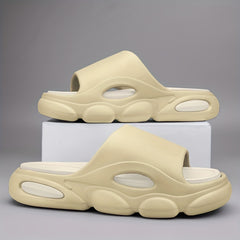 Men's Non Slip Platform Slides Comfortable Cloud Slides For Indoor Outdoor
