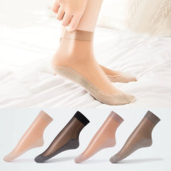 10 Pairs Women's Anti Slip Cotton Socks Sweat Absorbing Stretch Socks