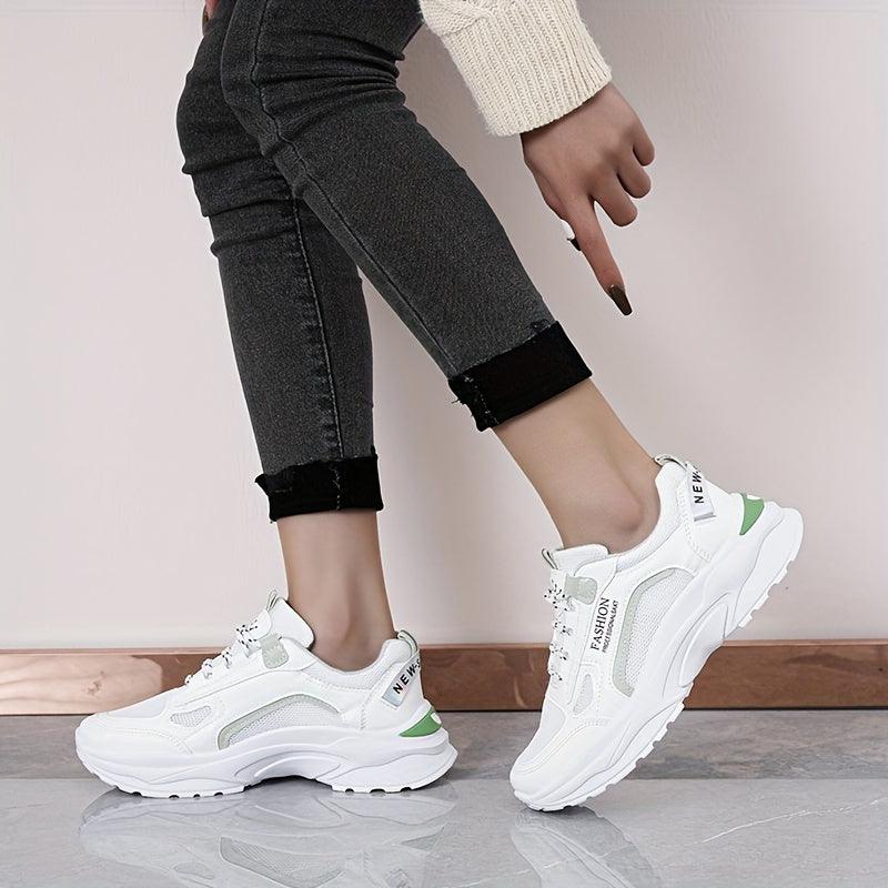 Women's Chunky Sneakers Lace-up Platform Shoes