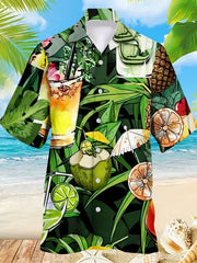 Men's Hawaiian Shirt Summer Vacation Resort Top