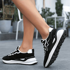 Women's Mesh Sneakers Lace Up Outdoor Shoes Comfortable Platform