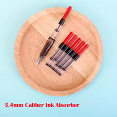 12pcs Fountain Pen Ink Cartridge Converter Refillable Plunger Universal