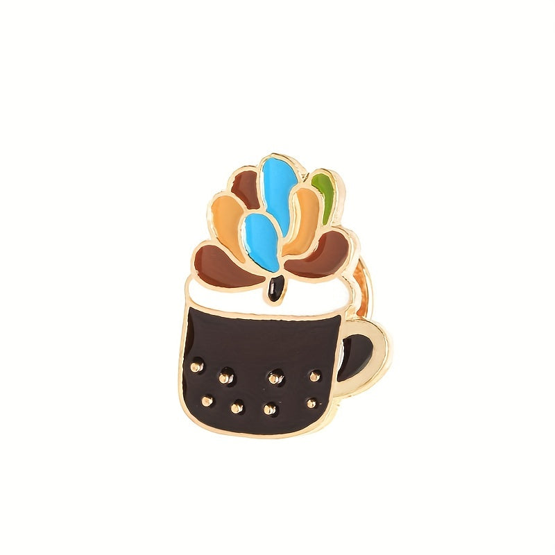 Green Bonsai Flower Brooch For Kids