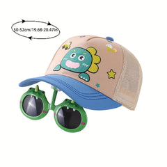 Kids Dinosaur Cap & Sunglasses Set