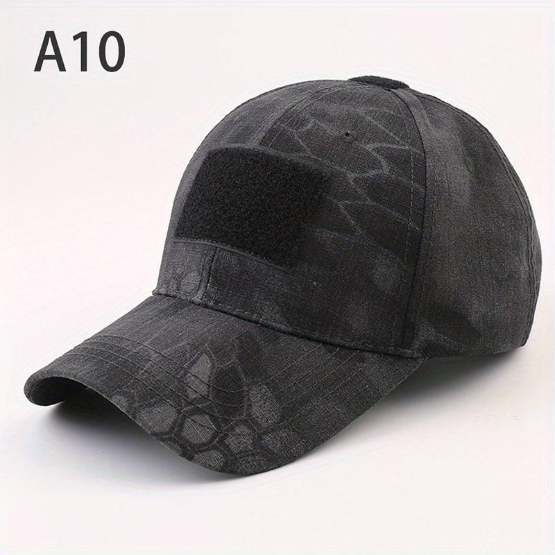 Tactical Camo Baseball Cap Sunscreen Hat for Army Hiking