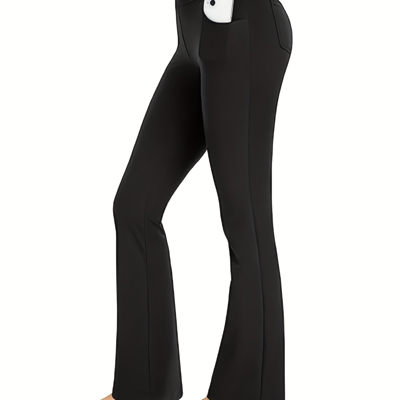 High Waisted Bootcut Leggings with Pockets - Women's Yoga Pants